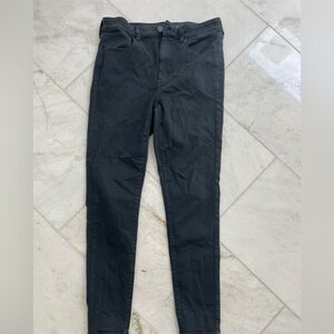 American eagle women’s pants, navy blue. Super stretch, high rise jegging. 8